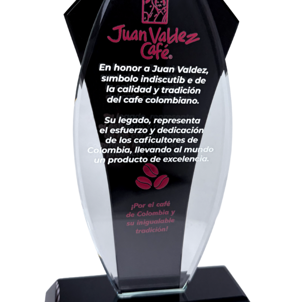 TROFEO CRISTAL JUAN VALDEZ